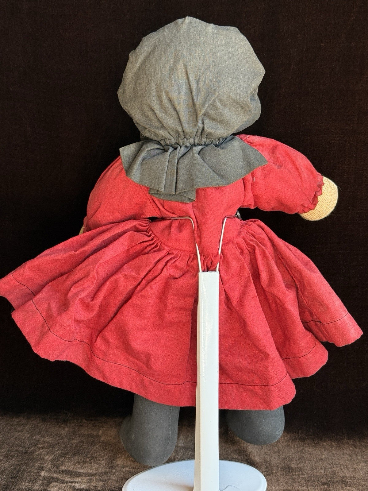 Lot of 2 Vintage Stockinette Amish and Skier Dolls