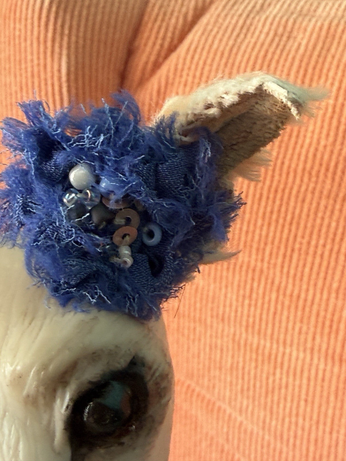 OOAK Artist Handmade Polymer Clay Poseable  Dog 15” Doll Toy by IrinaParfiDolls