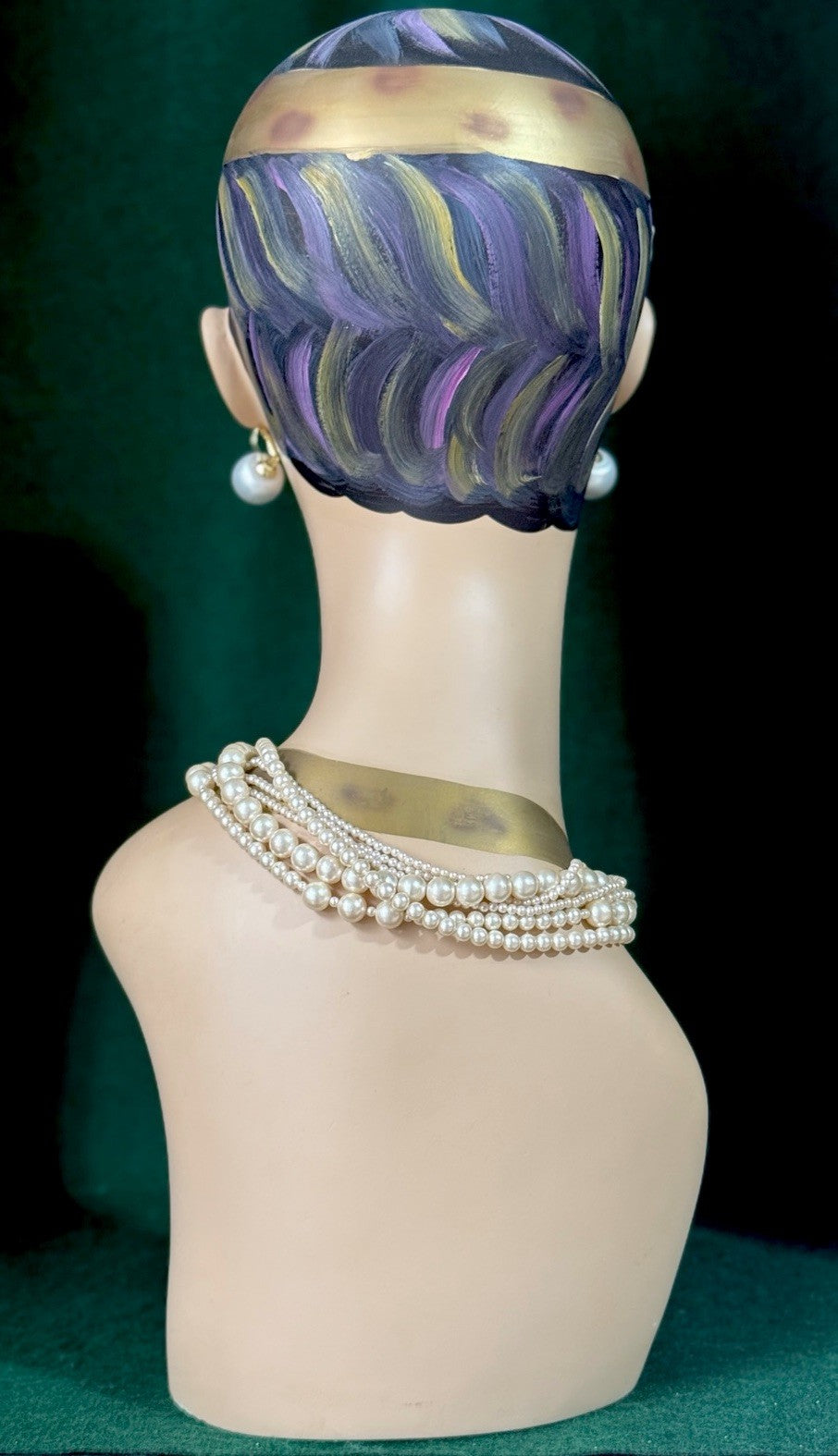 Art Deco 18” Mannequin Head Female For Jewelry Display