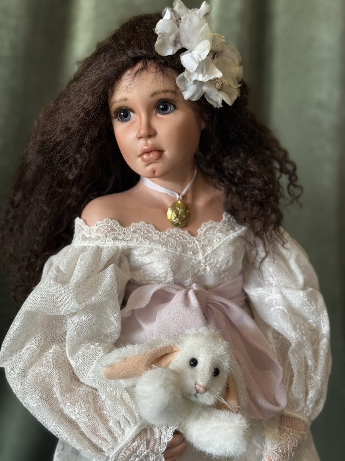 Artist Karen Alderson Blandford Bisque Porcelain 1996 Doll “Jacaranda”LE 2/10