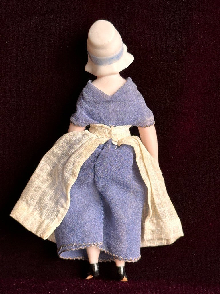 Vintage 5.5” Hertwig (?) Miniature Porcelain Dollhouse Parian Doll