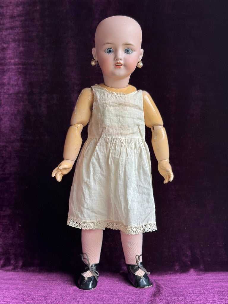 Antique German 20” Simon Halbig 1248 SANTA Doll Bisque Head French Body w/Crier