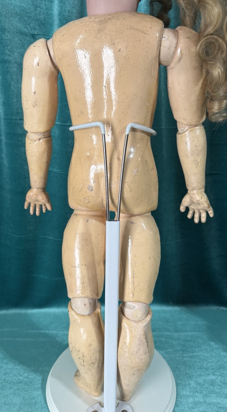 Antique Japan Bisque Head Morimura Brothers 25” Girl Doll