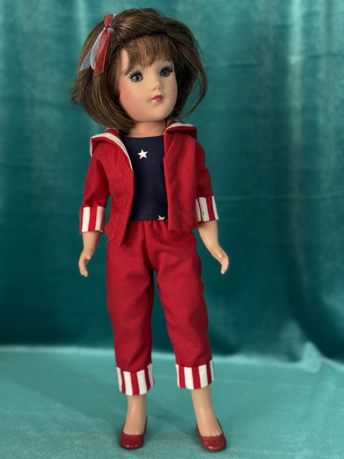 Modern Mary Hoyer Mary Lynne Vinyl 13” Doll “Stars And Stripes Forever” Box