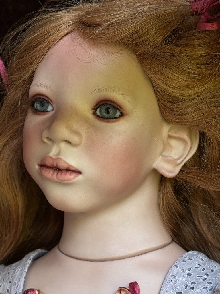 Lifelike Annette Himstedt 26” Porcelain Doll MELA New in Box LE 90 Certificate