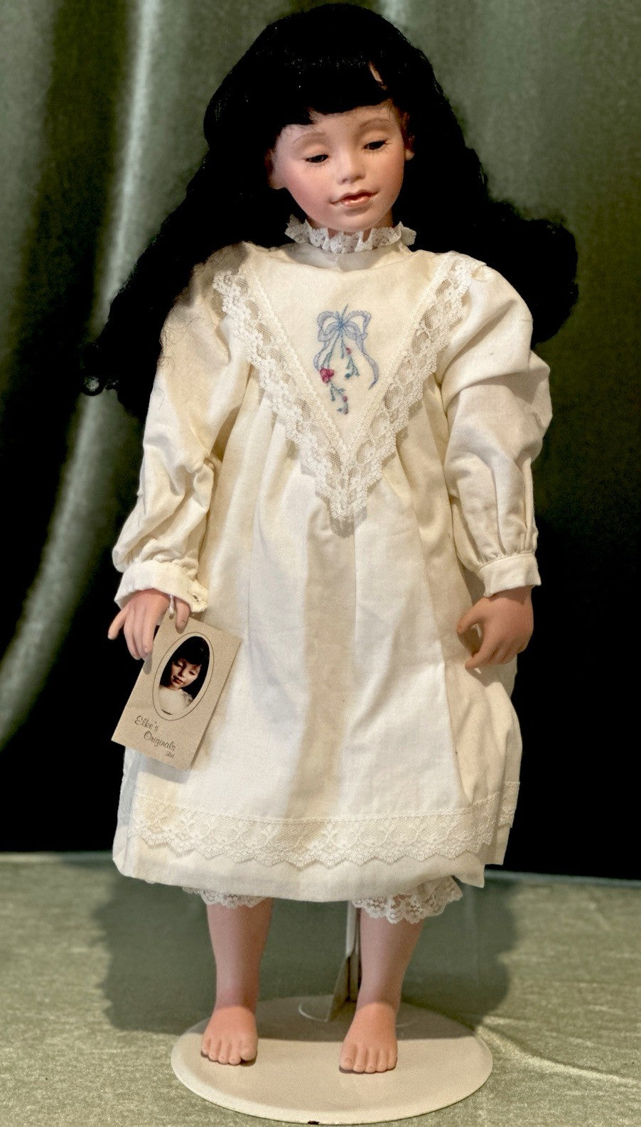 Collectable Elke’s Original Porcelain 25” Doll “Alicia” Box/COA/Book LE 132/250