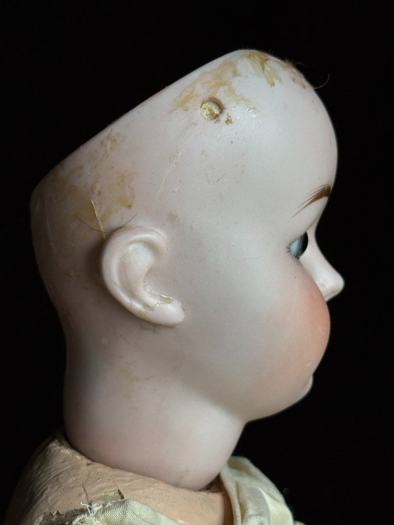 Unidentified 19" Antique German (?) 1902 Bisque Head Doll