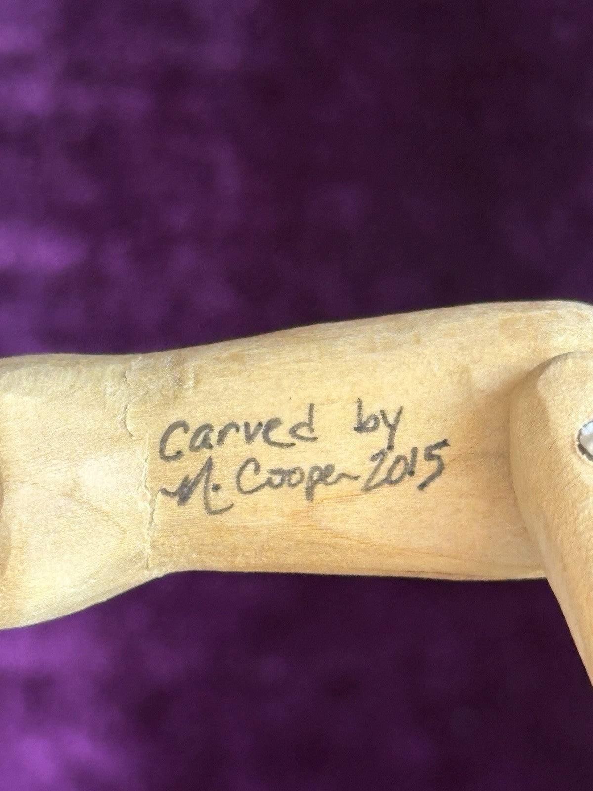 Lot of 2 Hand Carved Hitty Dolls by Natalie Cooper