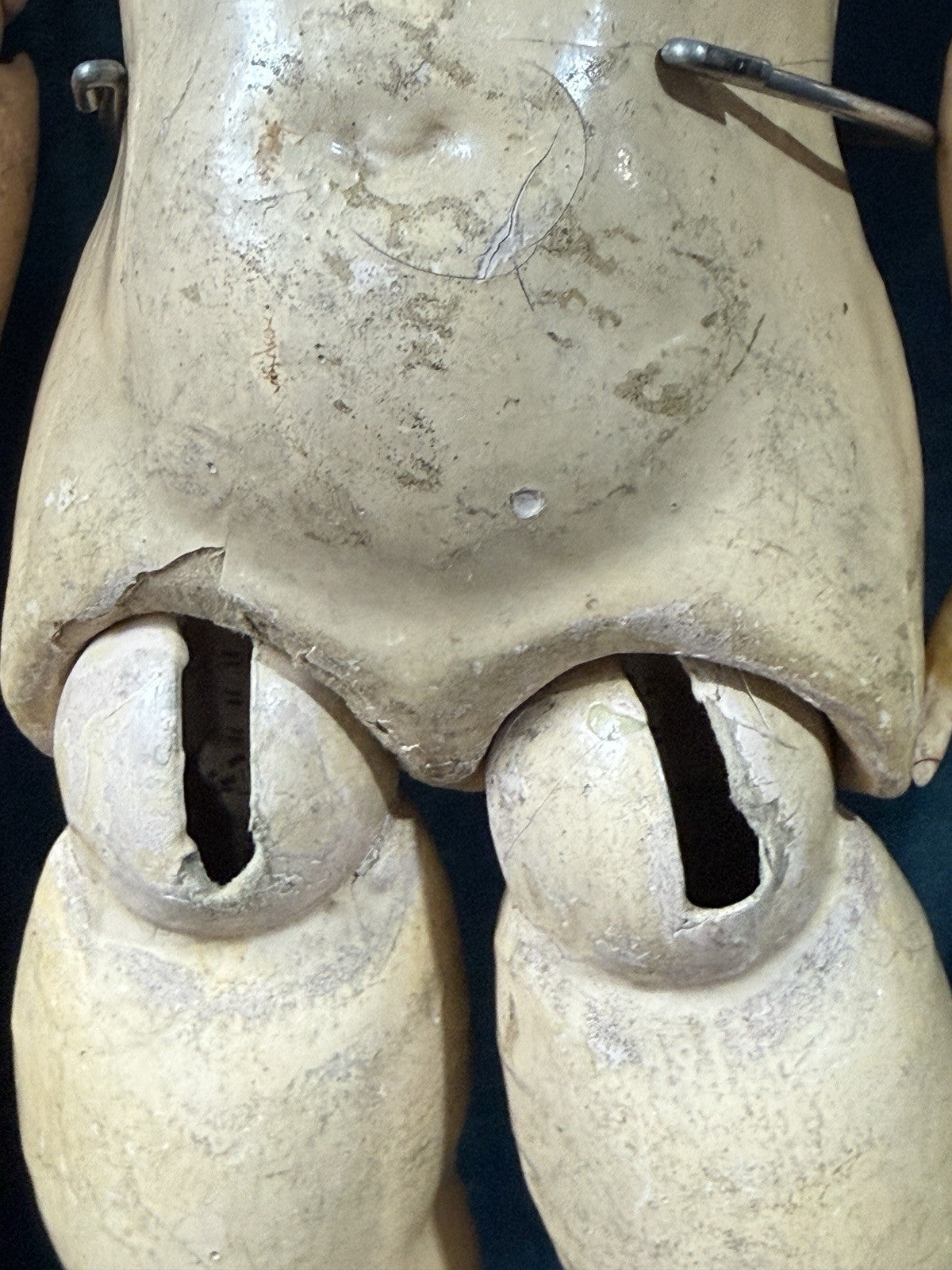 Antique German Walkure 24” Doll Bisque Head Composition Body