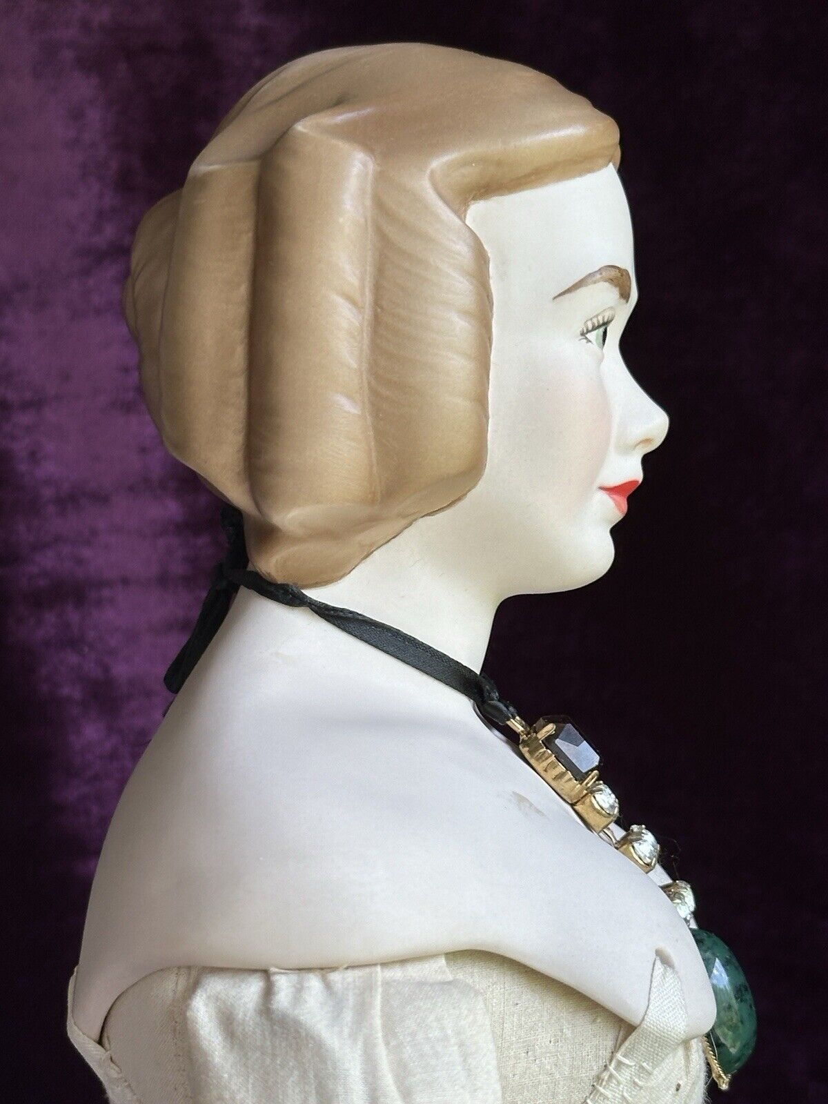 Rare Large 24” Parian Vintage Porcelain Miss Kentucky Doll by Artist Fawn Zeller