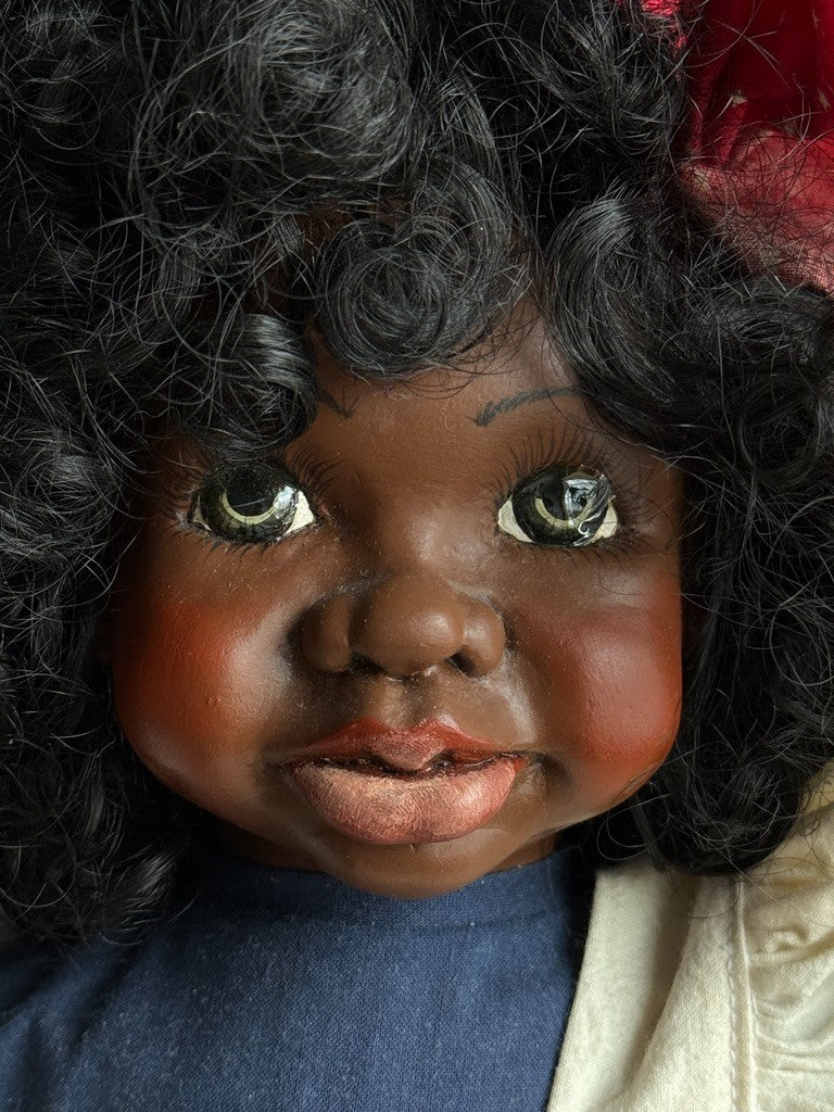 Vintage 22” Janie Bennett Janada Autumn Friends African American Girl Doll