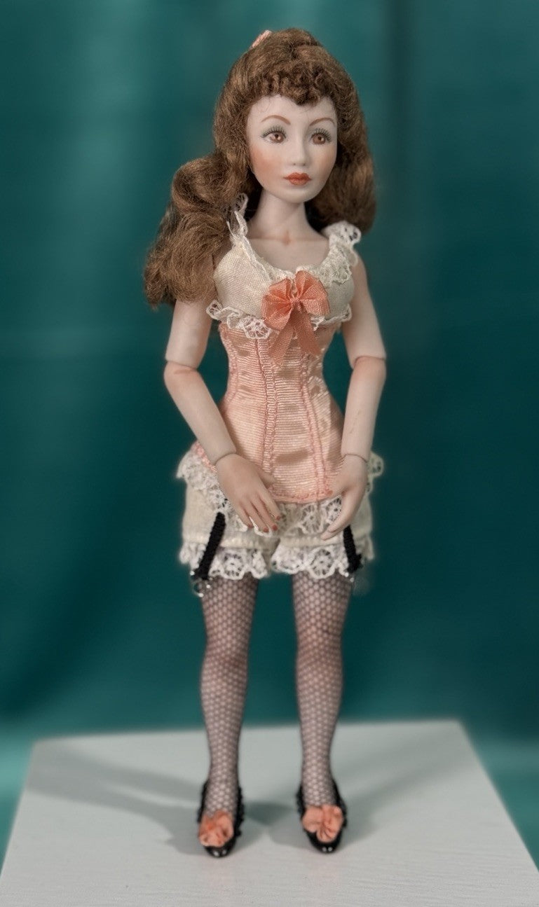 Artist Collectable Porcelain Jointed 7” Doll “Rose” LE 40 by Sonja Bryer