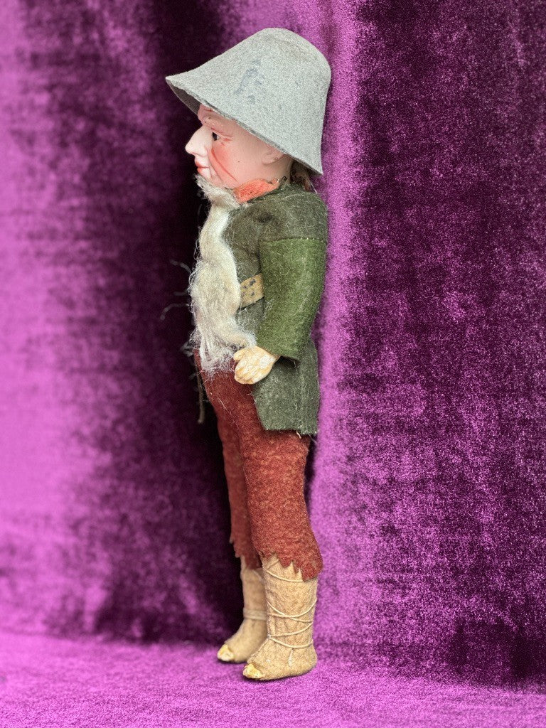 Very Rare 10” Antique German Cuno Otto Dressel "Old Rip" Character Bisque Doll