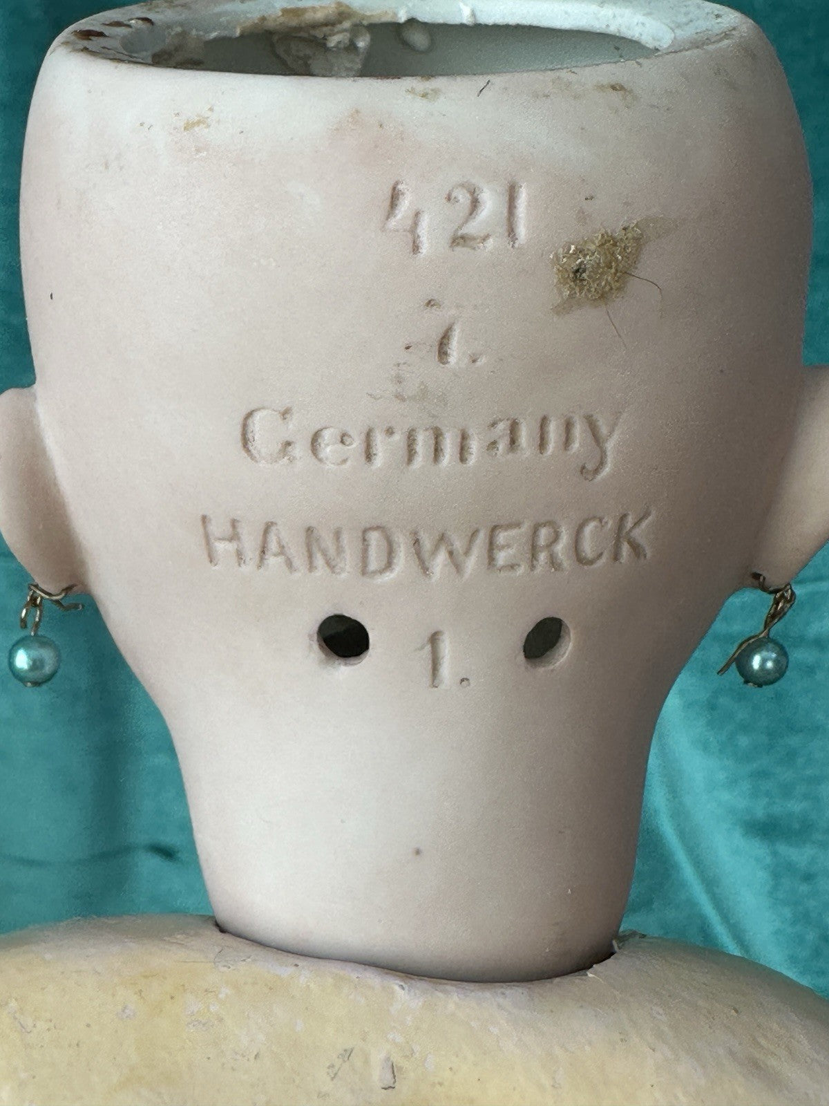 Antique German Max Handwerck Bisque Head 17” Doll Mold 421