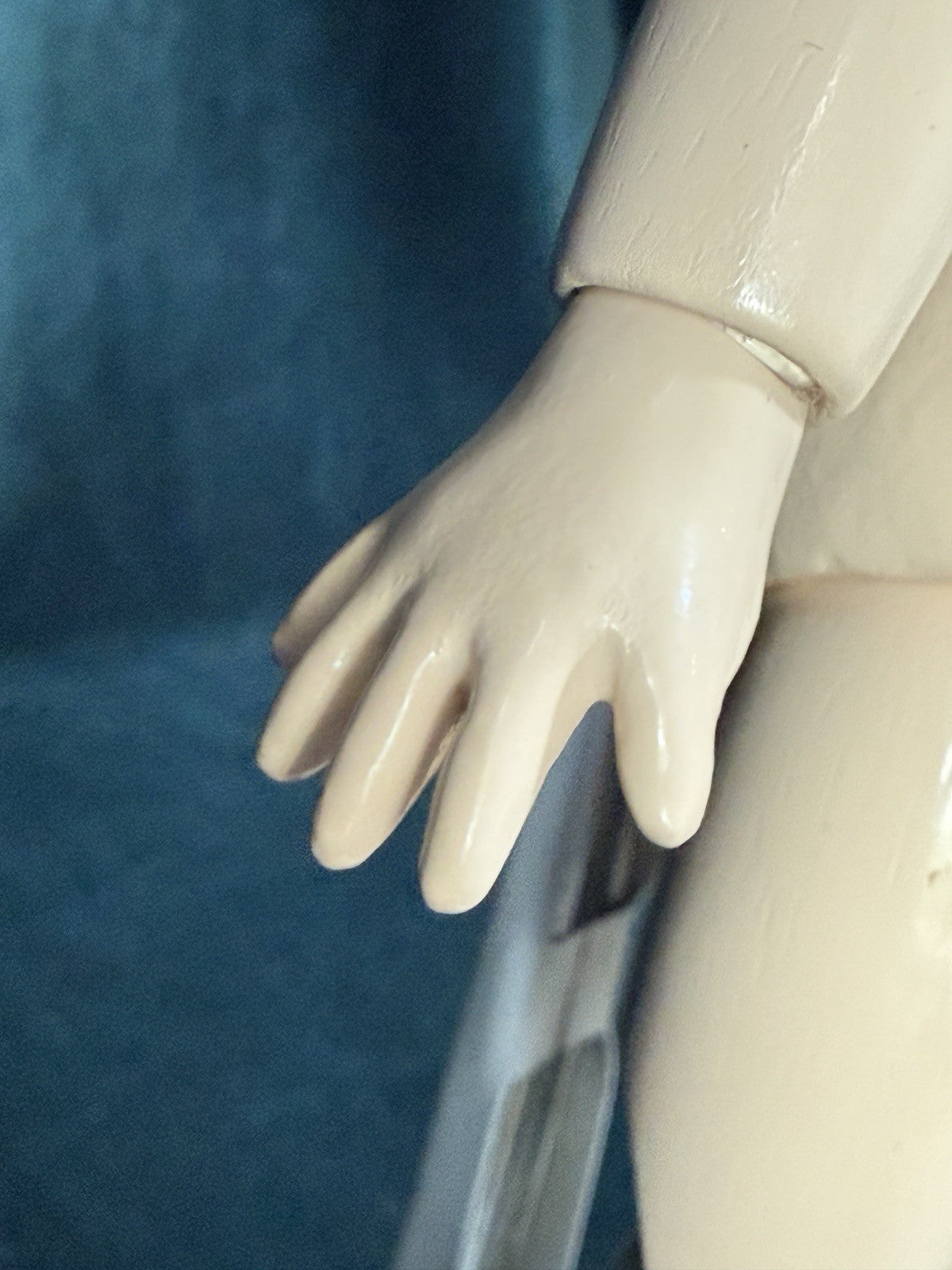 Porcelain/Composition 11” Reproduction of Antique French Bleuette Doll