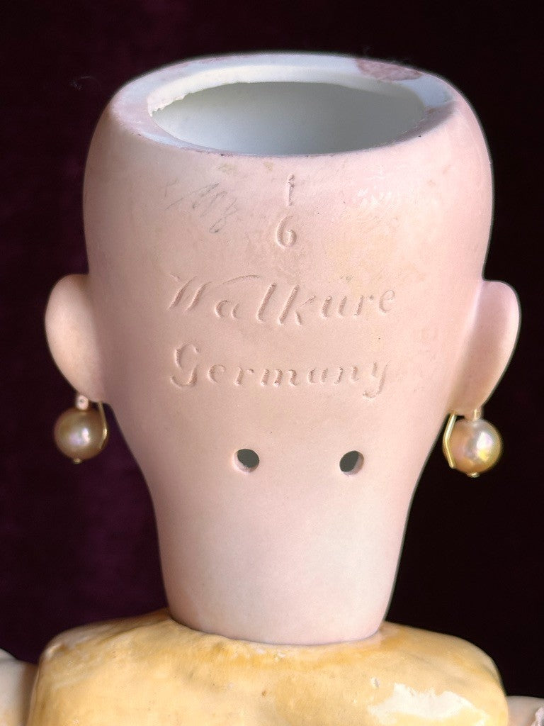 Antique German Kley Hahn Walkure 17.5” Doll Bisque Head Composition Body