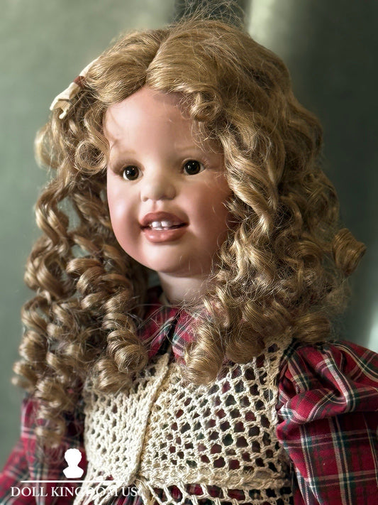 Artist Reproduction Of Porcelain 28” Doll “Becky Thatcher” by Donna Rubert Mold
