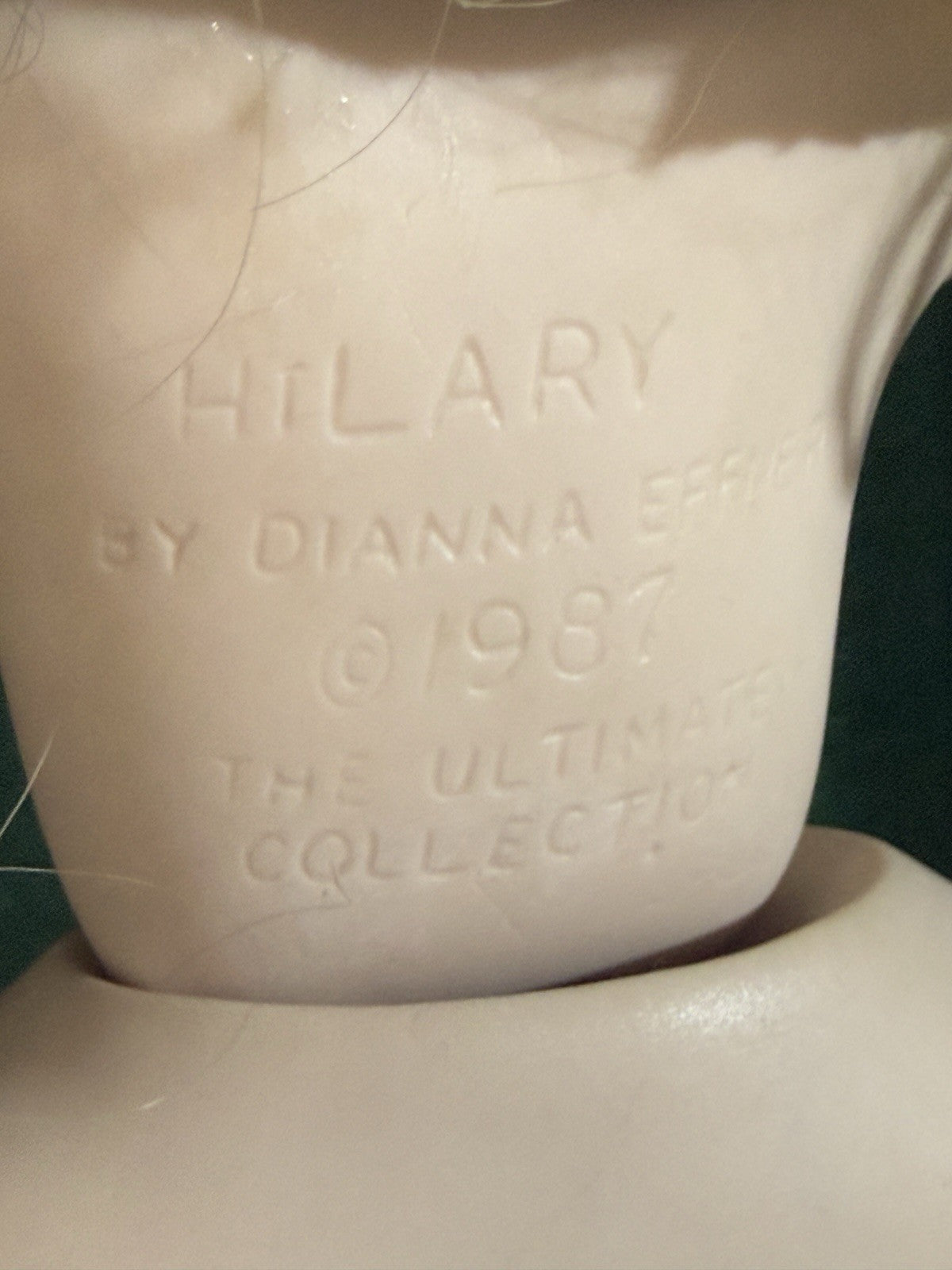Artist Reproduction Of “Hilary” by Dianna Effner 24” Porcelain and Cloth Doll