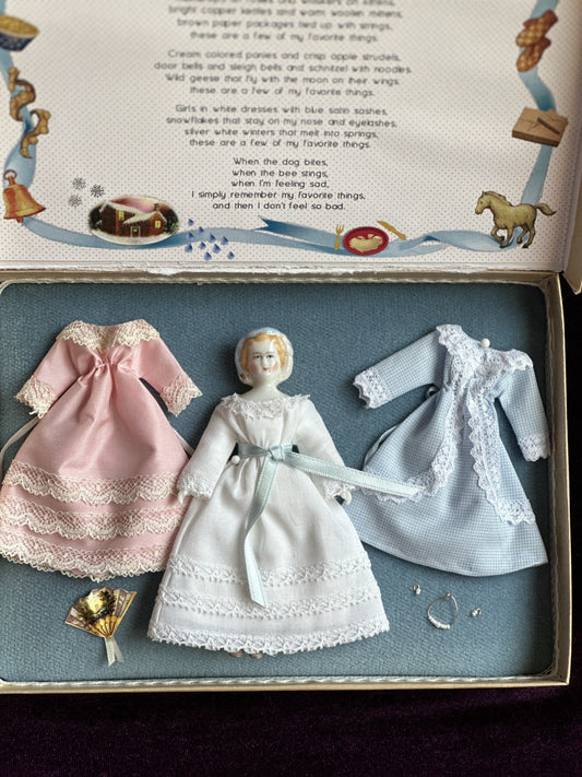 Collectible UFDC Porcelain Repro of China Doll by Rosemarie Snyder with Wardrobe