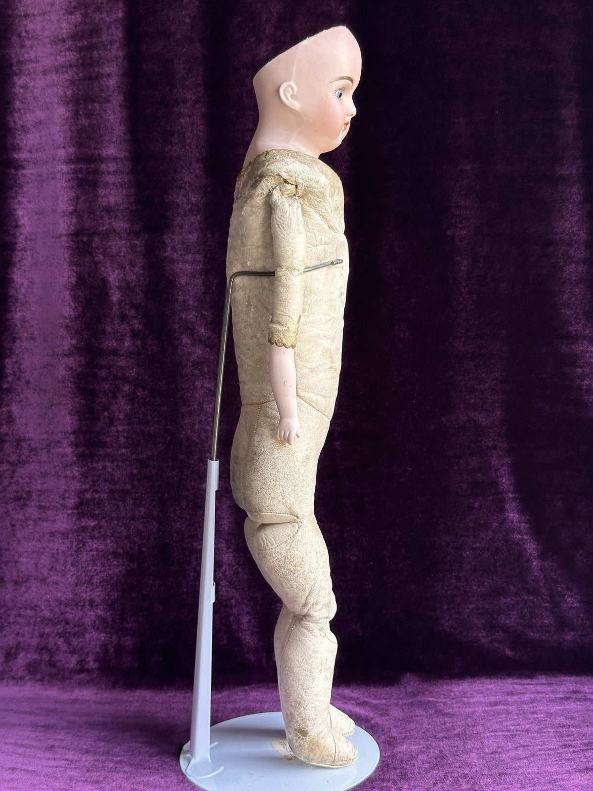 Antique German 21” Kestner Alphabet Series Closed Mouth Bisque Head Doll
