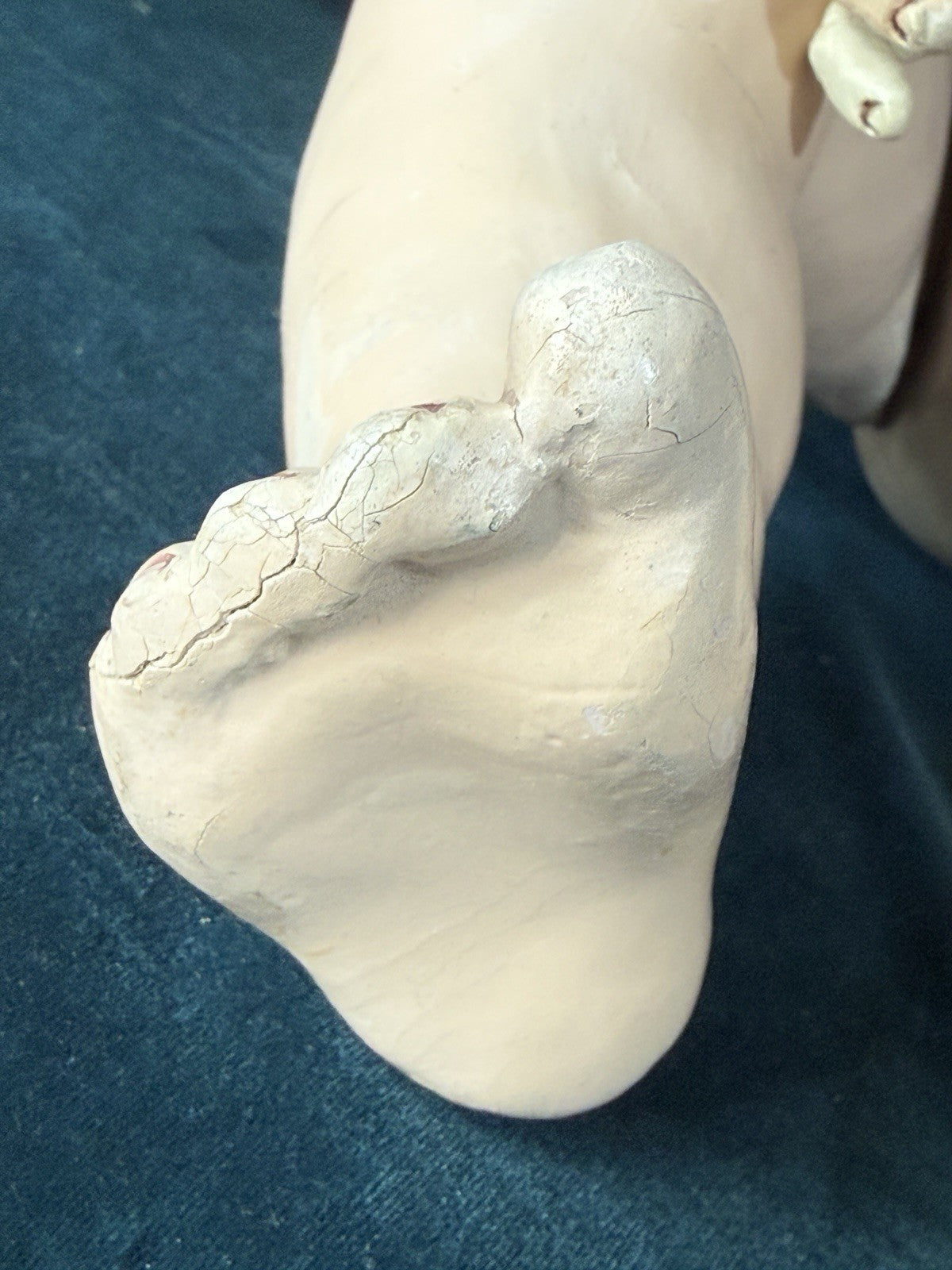 Huge 28” Antique German Franz Schmidt Mold 1295 Baby Boy Doll Porcelain Head