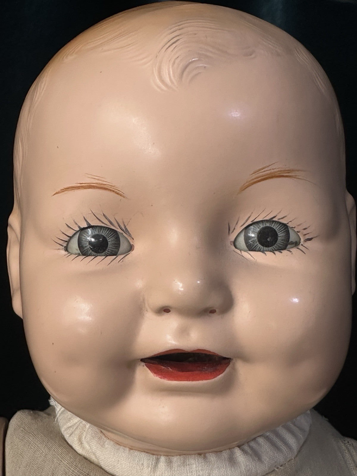 Large 26” Vintage American E.I.H Horsman Composition Doll Dimples