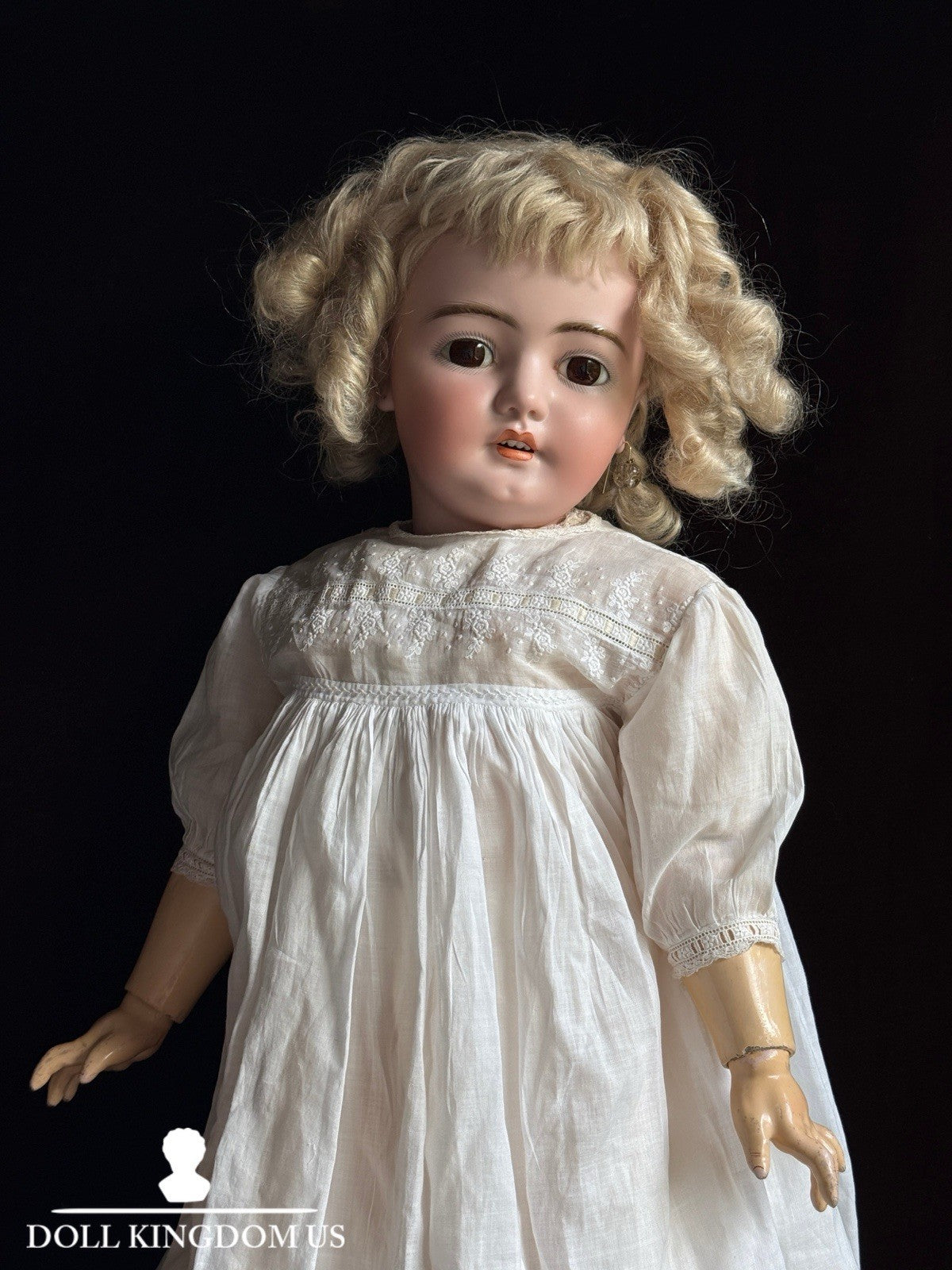 Large Antique German 31” Simon Halbig Dep 1079 Bisque Head Doll
