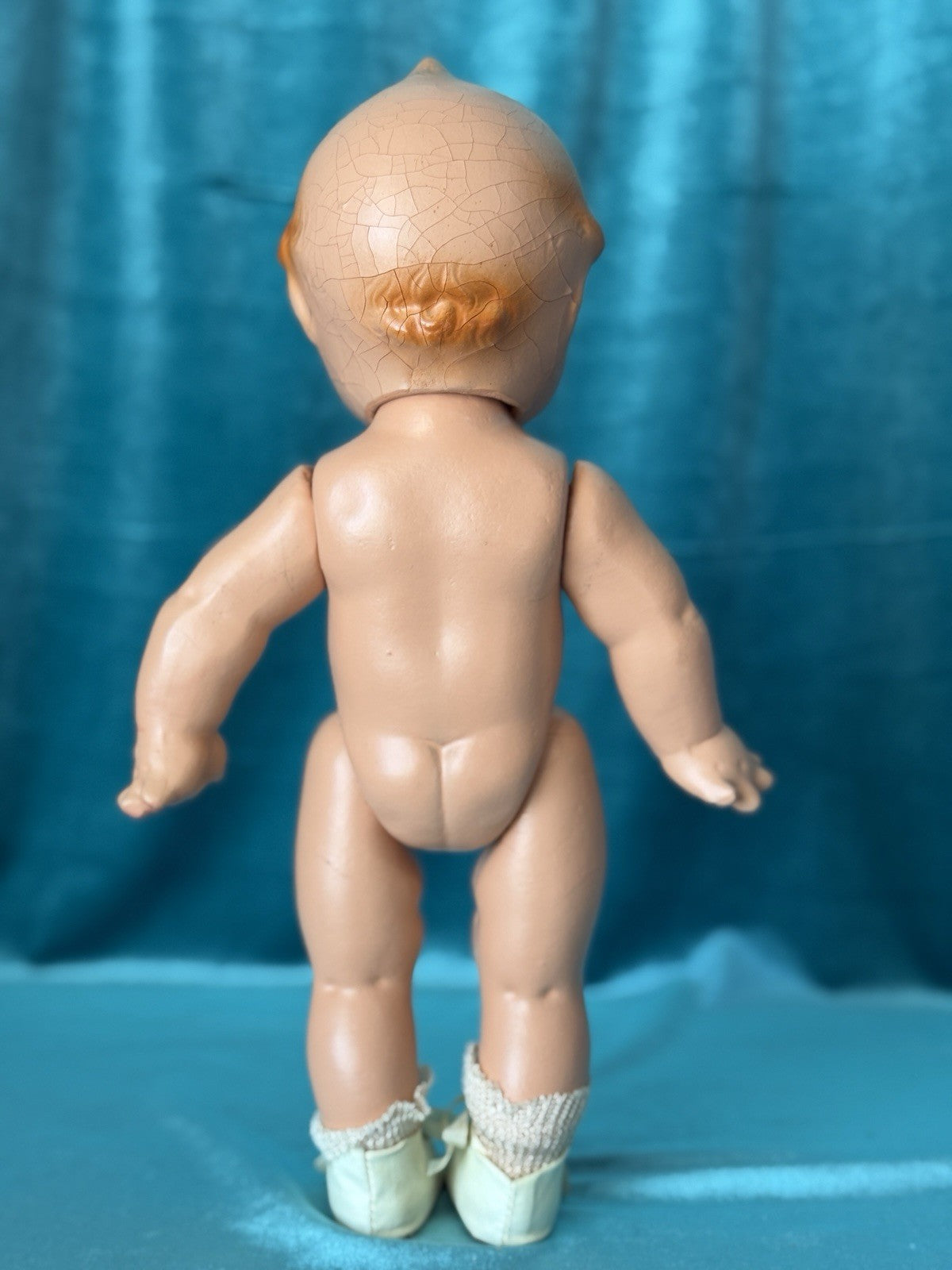 Antique 1930's Rose O'Neill Composition Cameo Kewpie Doll Original Outfit Tag