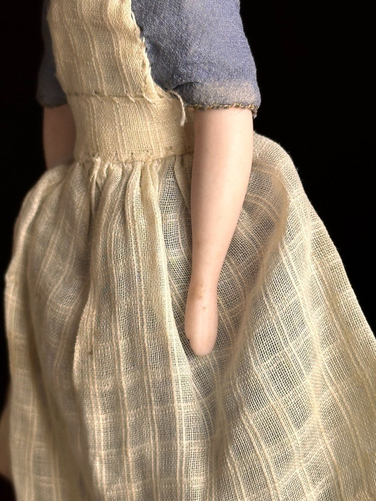 Vintage 5.5” Hertwig (?) Miniature Porcelain Dollhouse Parian Doll