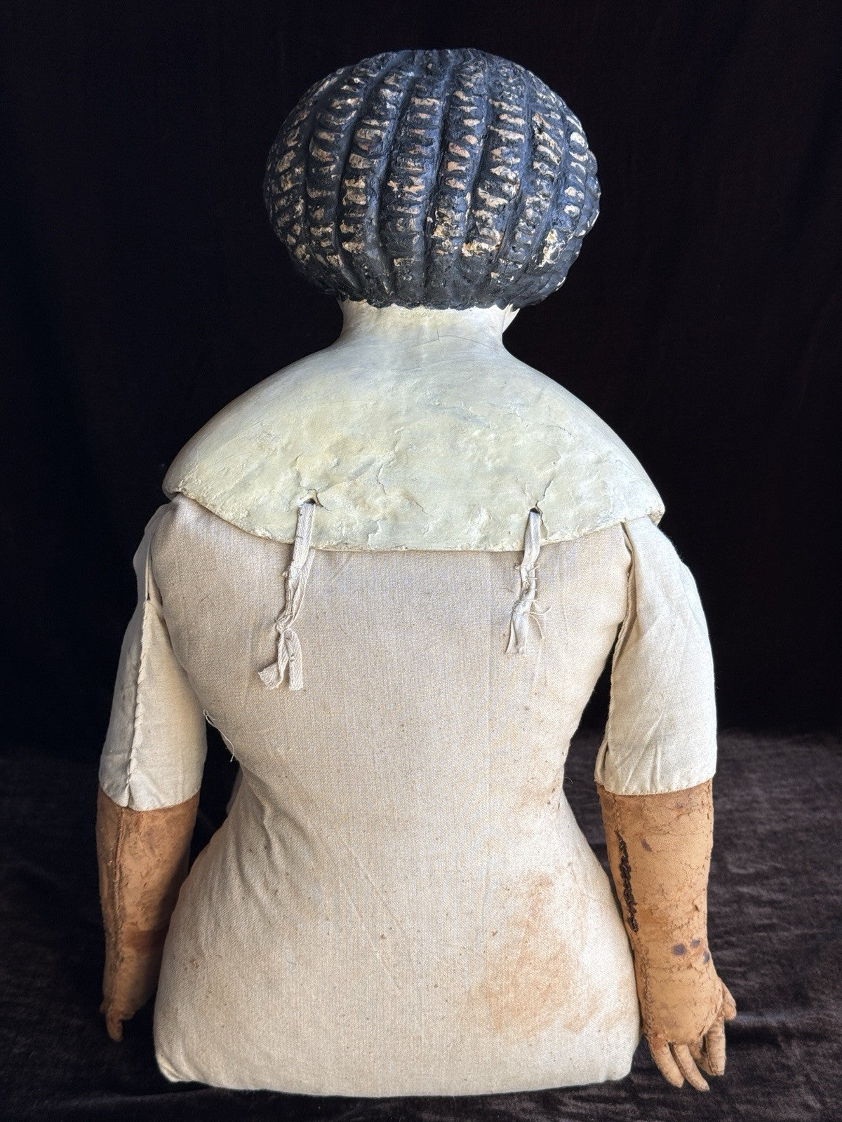 Huge 39” Antique American Greiner Papier Mache Doll