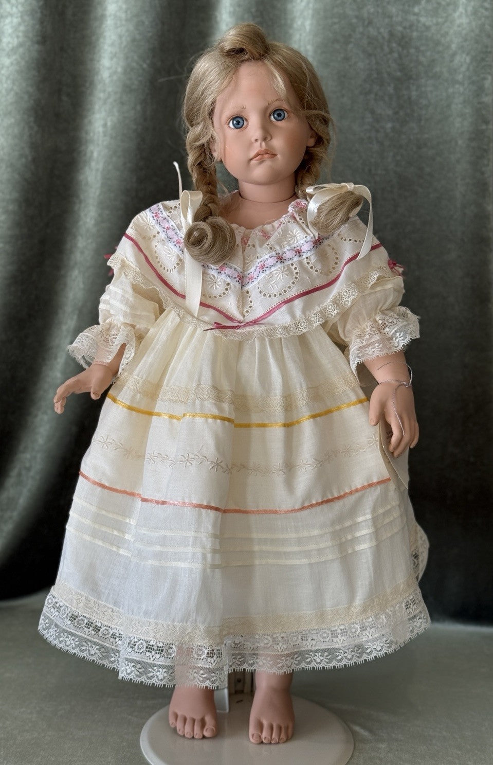 MIB Artist Hildegard Gunzel Vinyl 24” Doll “Tricia” LE 2000 Box/Tag/COA