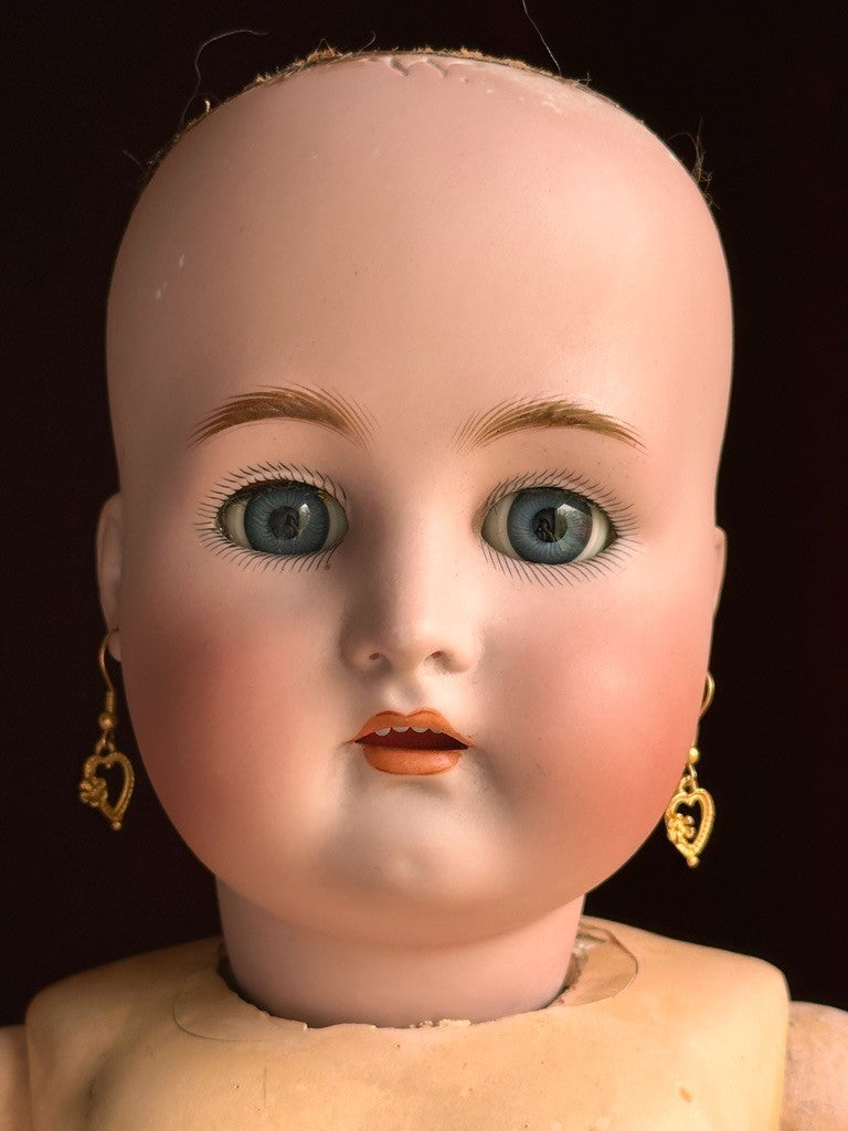 Large Antique German 28" Simon & Halbig Kammer & Reinhardt 73 Bisque Head Doll