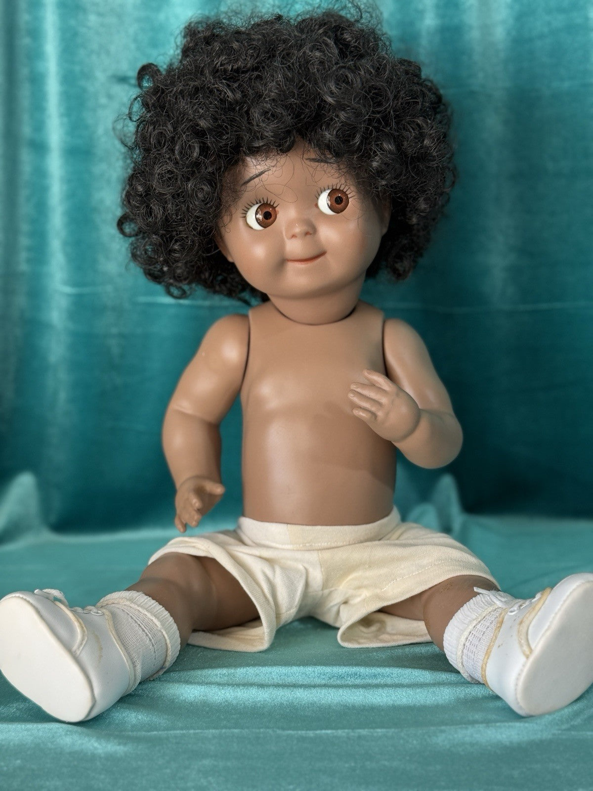 Vintage Reproduction of Antique German JDK 221 Googly Eyes 16” Doll