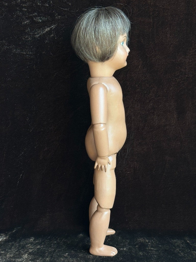 Rare Dark Complexion 12" Porcelain Composition Repro of Bleuette Unis 301 Doll