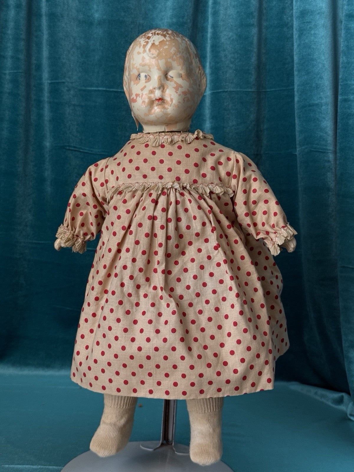Rare Antique 1920’s Famlee Composition Doll Set By Berwick Doll Company