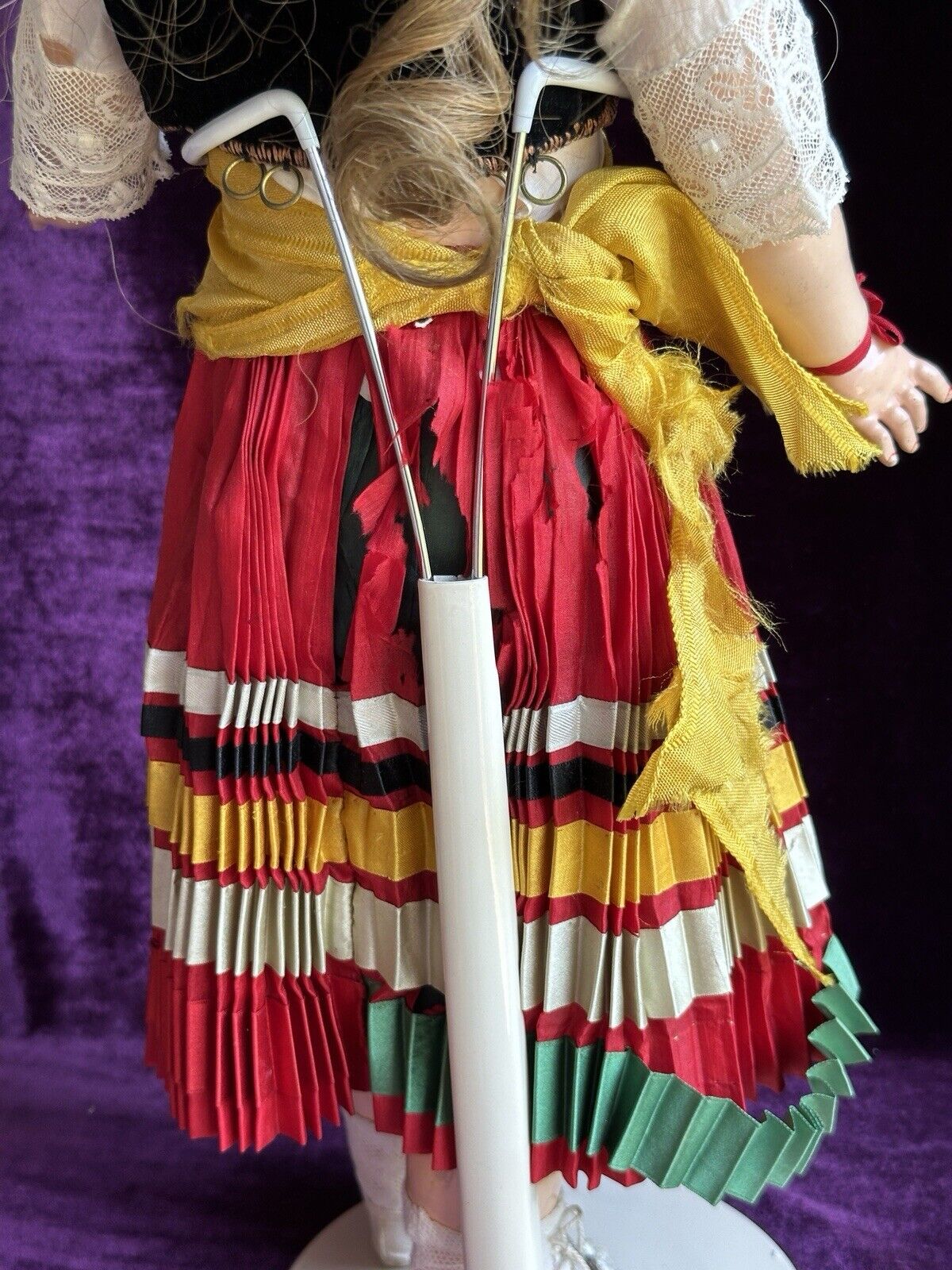 Antique German 20” Kestner 168 Bisque Head Gipsy Doll