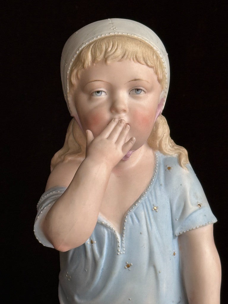 Large Antique German 13.75” Gebruder Heubach Figurine of Character Doll