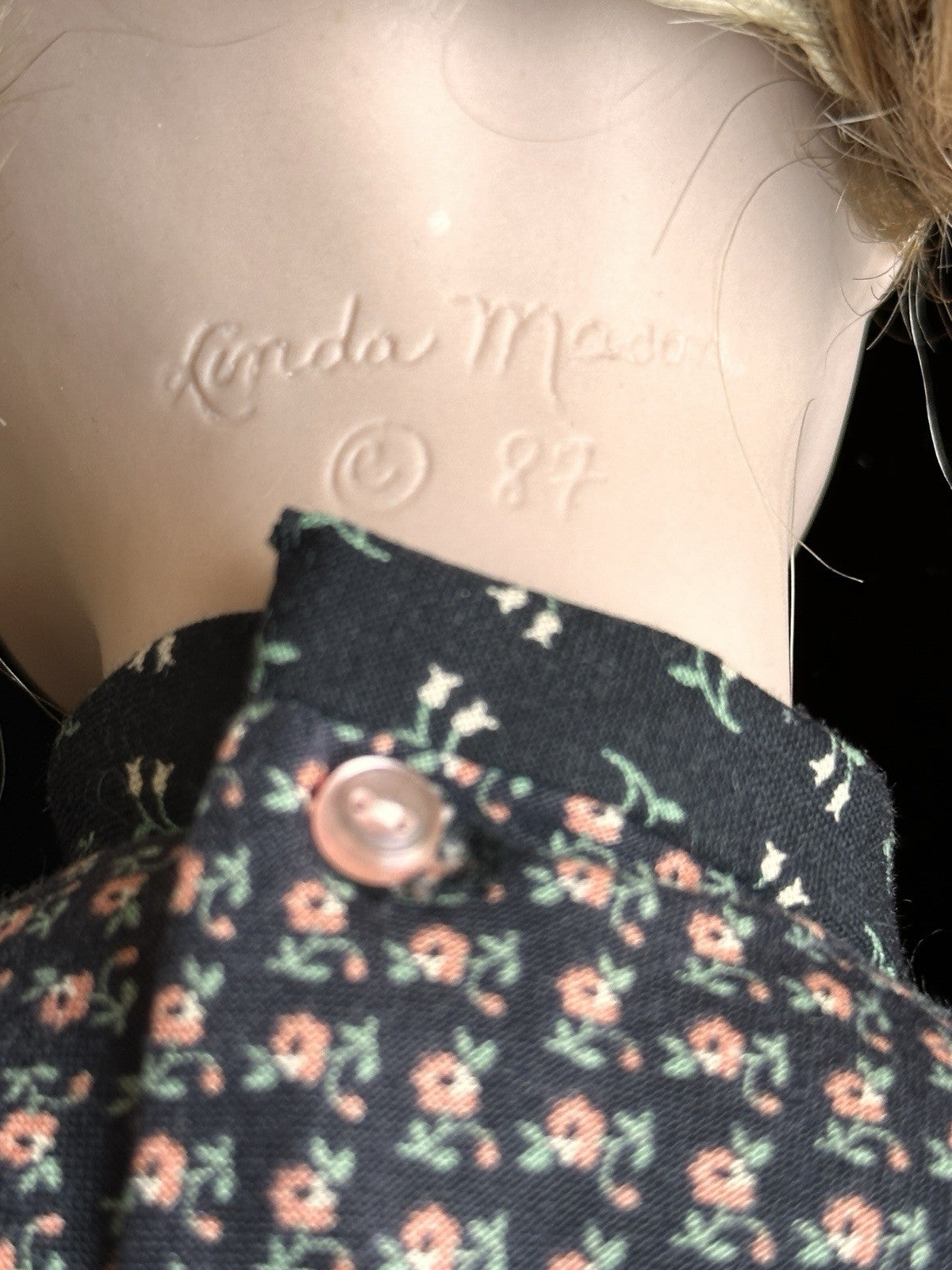 Collectible Porcelain 23” Linda Mason Originals Victoria Rose Doll LE 50