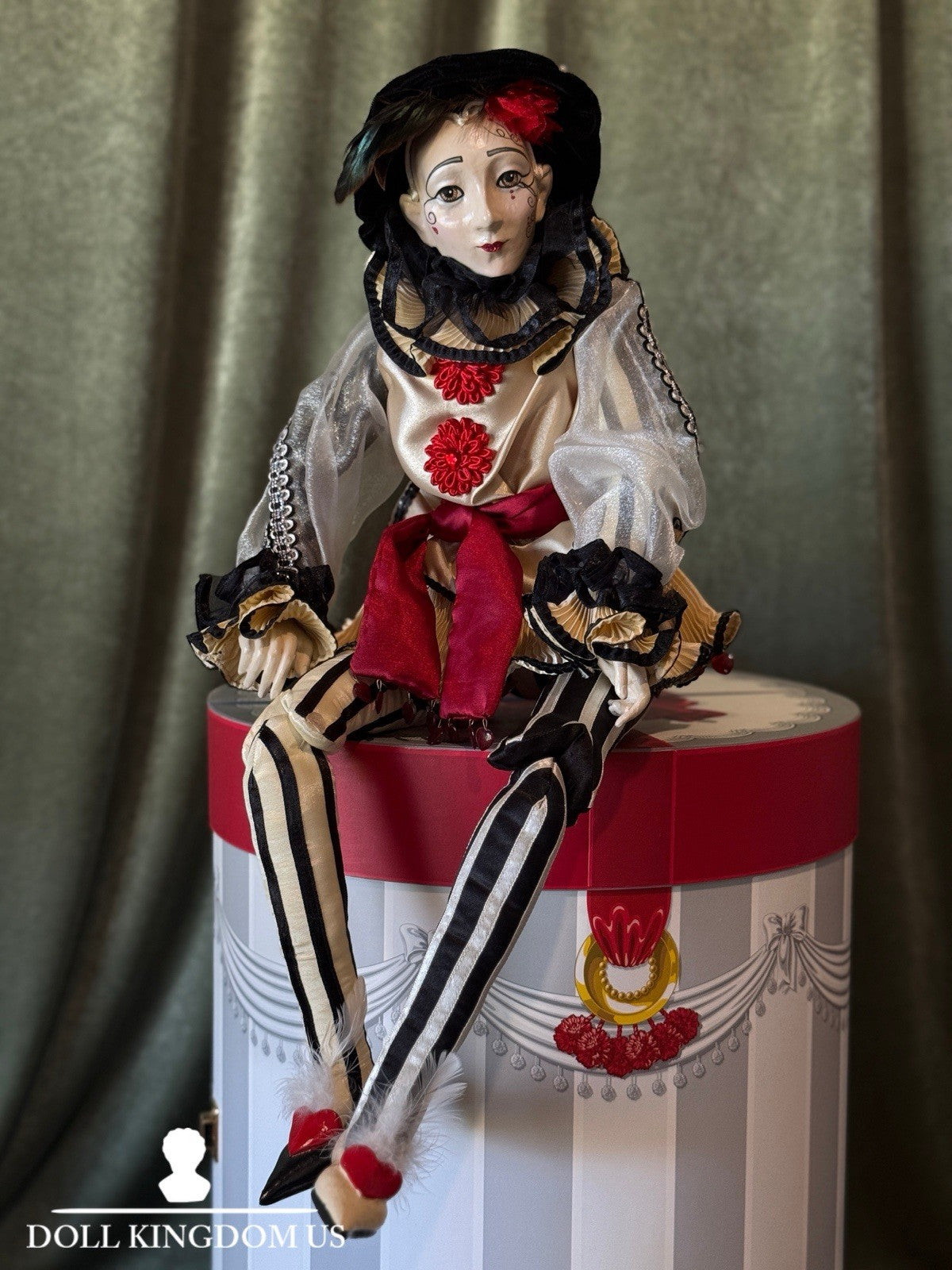 MIB Wayne Kleski Katherine's Collection JACQUES Pierrot 25” Doll Box/COA/Tag