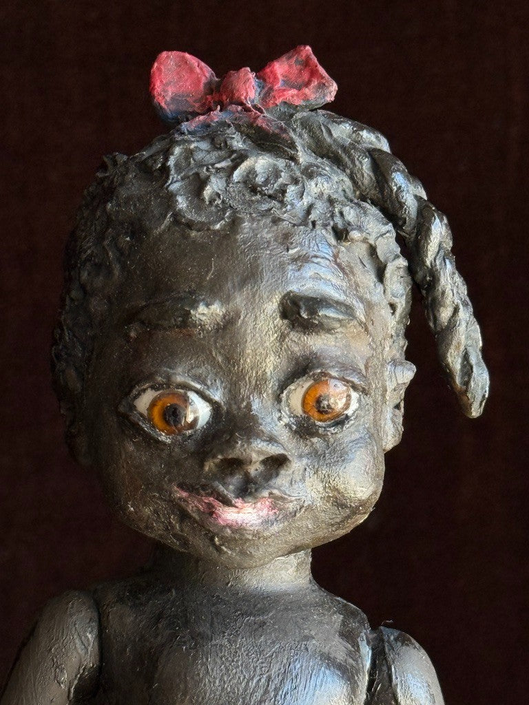 OOAK Artist Mixed Media African American Red Riding Hood Leo Moss Inspired Doll