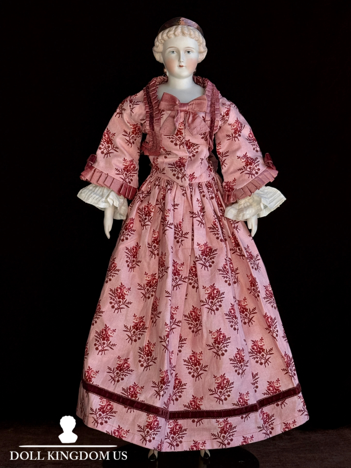 Vintage 19” Ruth Bartlome Porcelain Reproduction of Parian Fashion Lady Doll