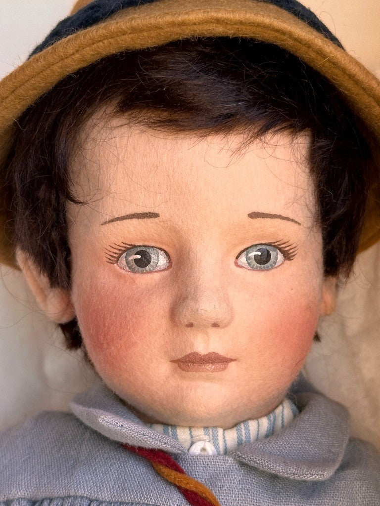 MINB John Wright 17" Little Boy Blue Cloth Felt Doll Nursery Rhyme Series LE 100