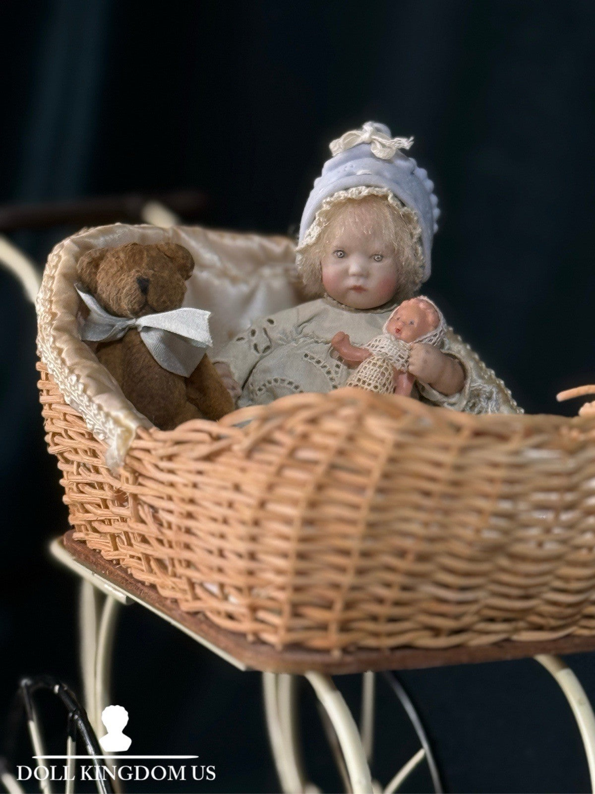 Rare All Porcelain Annette  Himstedt 5” Doll “Mili” Winzlingen Collection