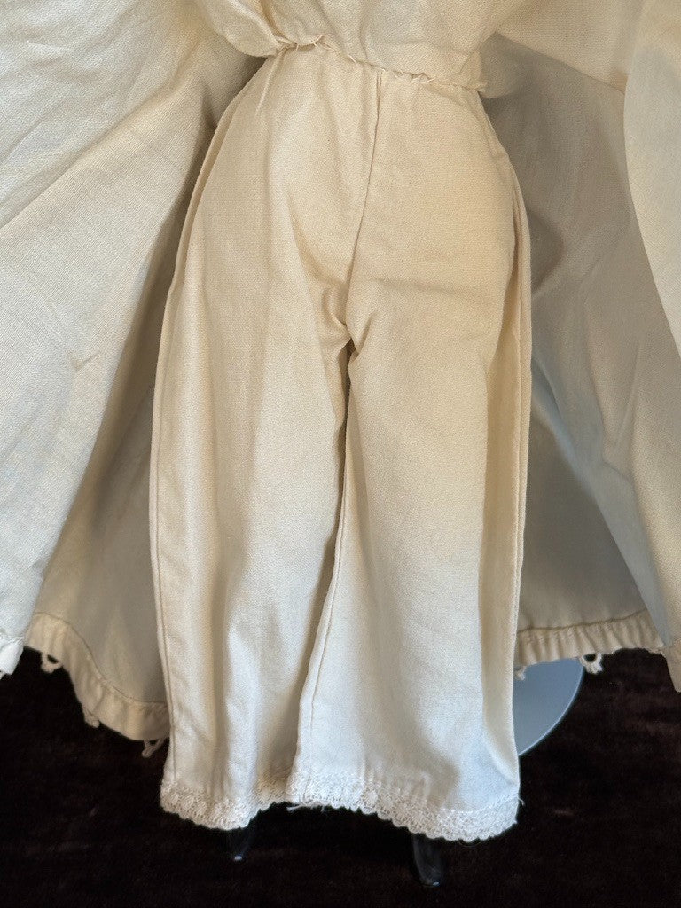 Antique German 11” Flat Top Highbrow China Shoulder Head Doll