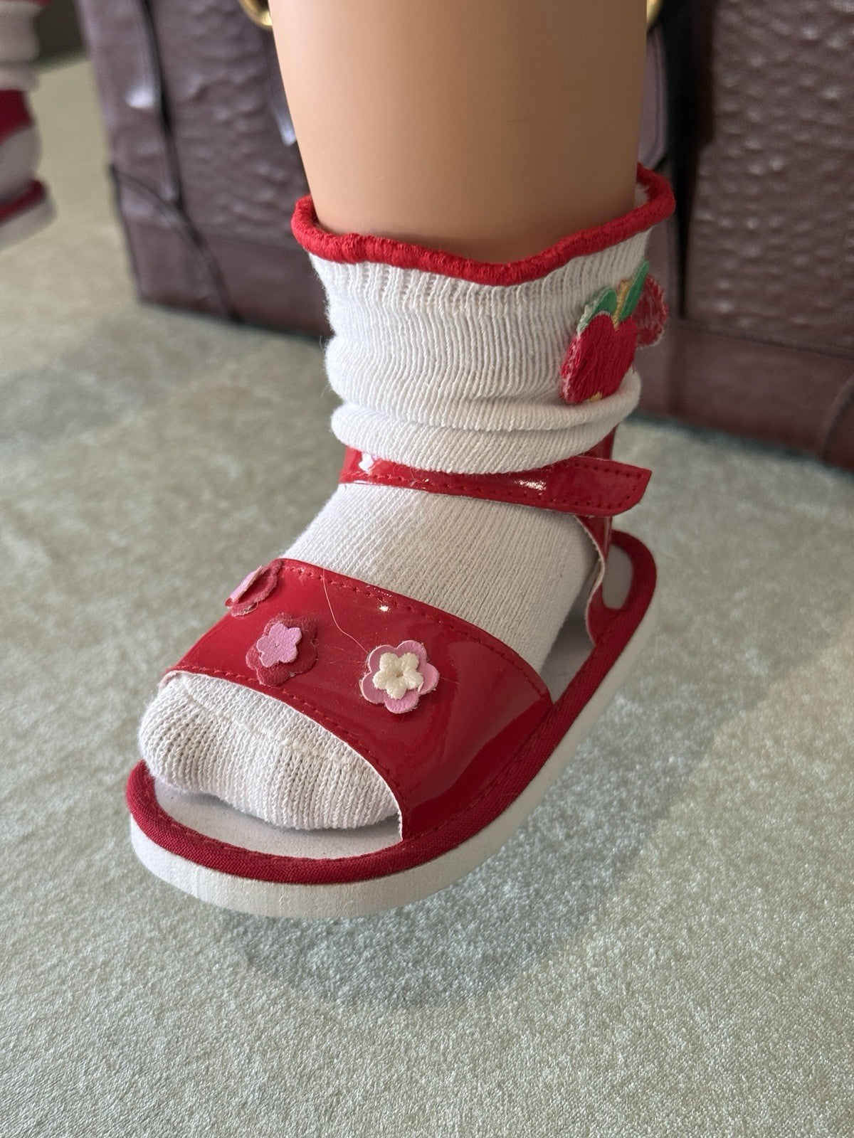 Porcelain 28” Doll “Cutie Fruities-Apple” by Monika Levenig LE 250 Tag/COA