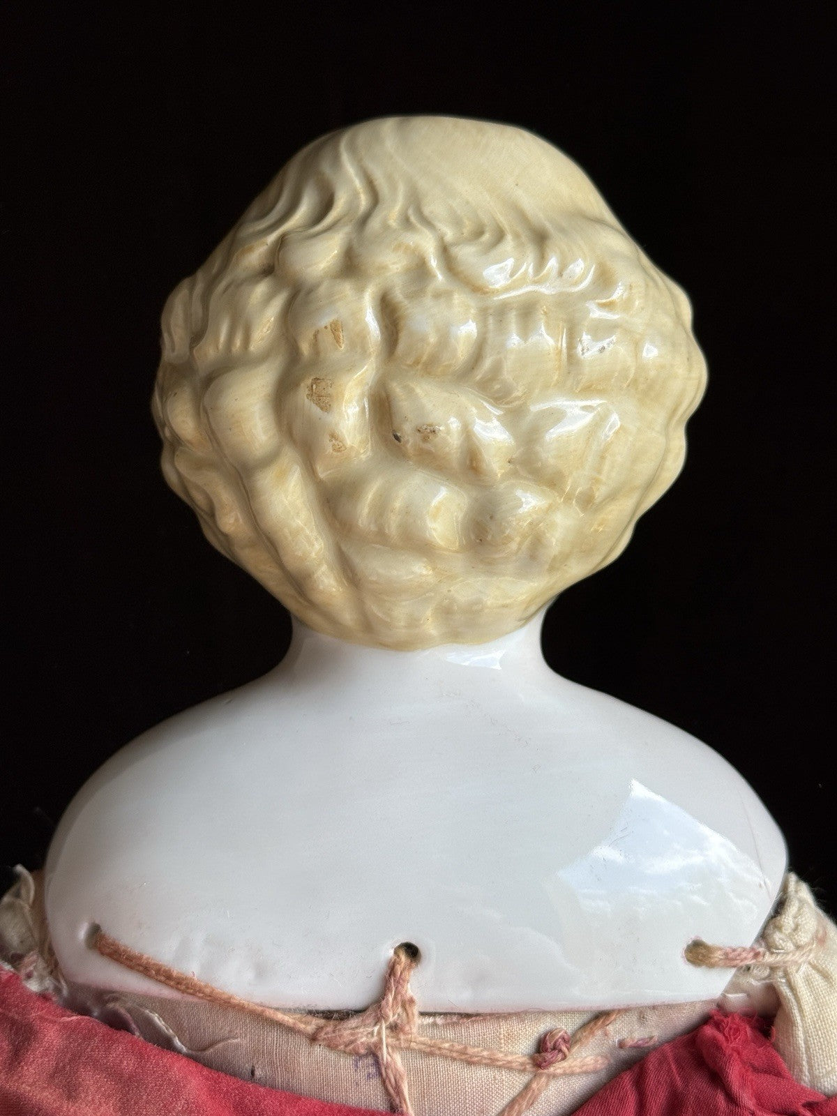 Antique German 20” Kling China Shoulder Head Doll