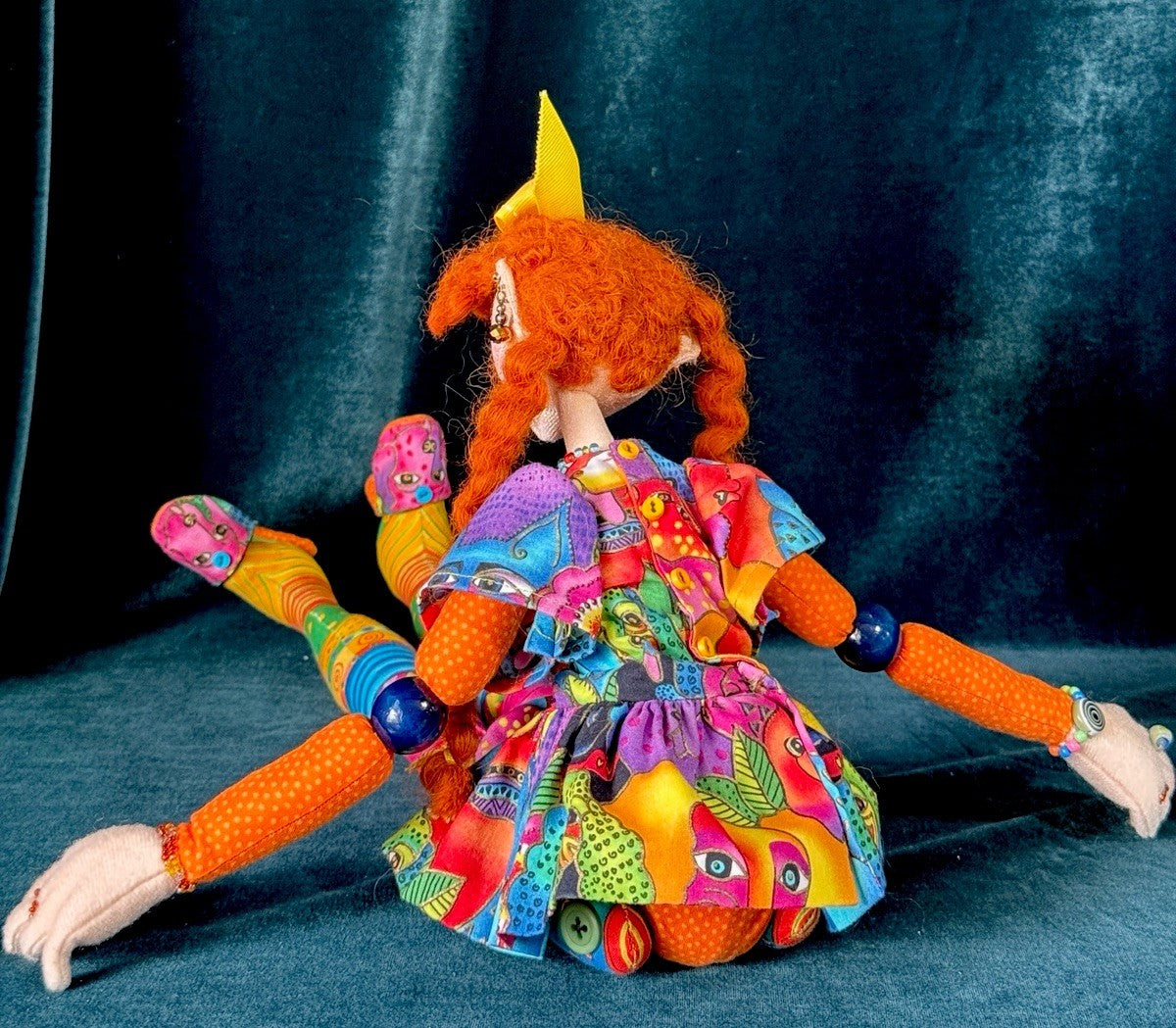 Lot Of 8 Artist Collectible Whimsical Cloth Dolls