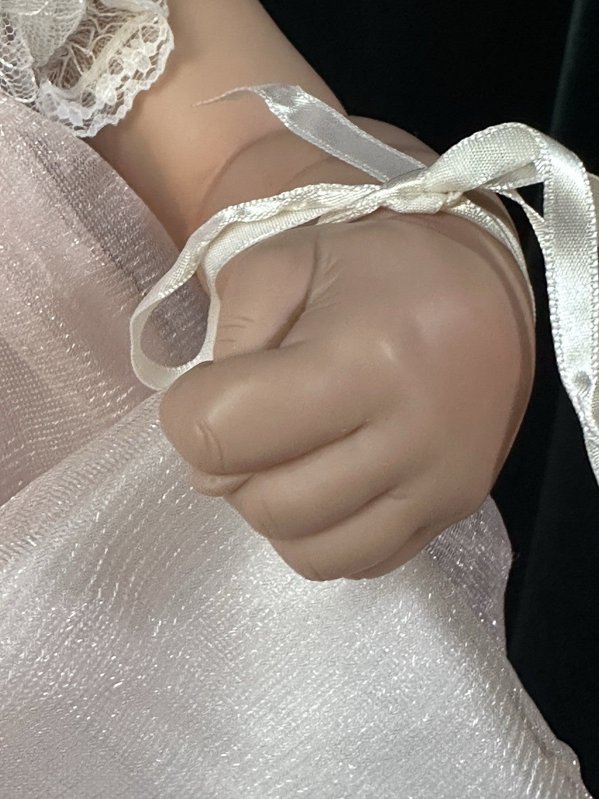 Collectible Vinyl Baby Girl Doll by Fayzah Spanos 24”