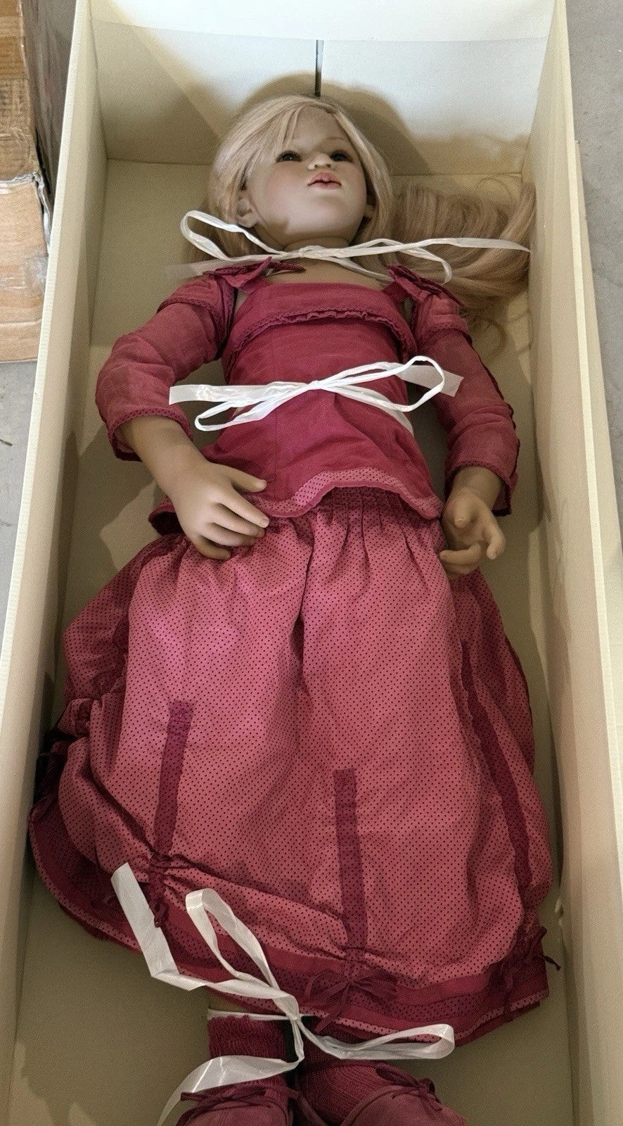MIB Vinyl Annette Himstedt 37” Doll “Sini” LE 377 Box/COA