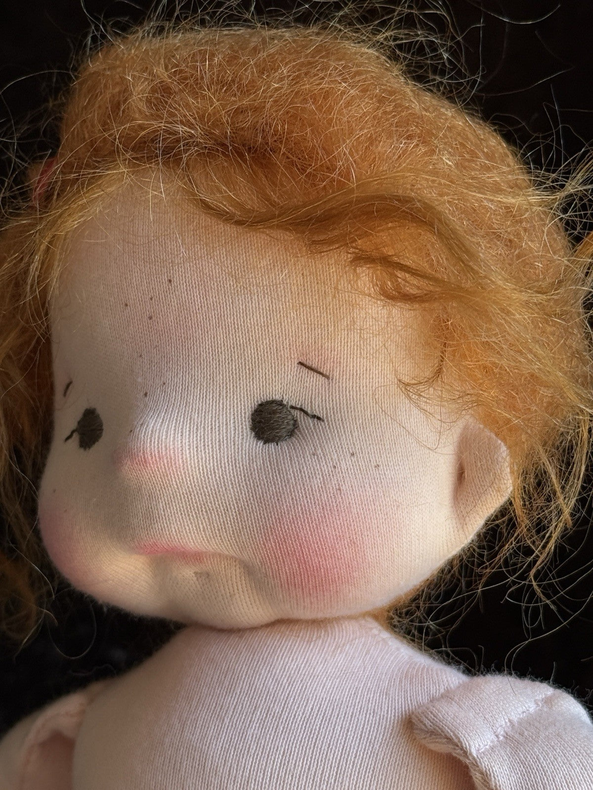 OOAK 12” Waldorf Style Cloth Doll Estee by Russian Artist Zhanna Sinichkina